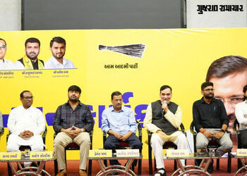 VIDEO: ‘જેલમાં બંધ હડદડ ગામના એકેએક વ્યક્તિને બહાર કાઢીશું’, રાજકોટમાં કેજરીવાલનો હુંકાર | Rajkot Ne…