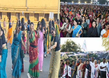 વડોદરા મેરેથોન અંતર્ગત સાડી ગૌરવ રનમાં 4 હજારથી વધુ મહિલાઓએ ભાગ લીધો | More than 4 thousand women pa…