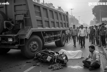 અમદાવાદમાં ડમ્પર બન્યું યમદૂત, મોપેડ સવાર પતિ-પત્નીને ટક્કર મારી, મહિલાનું કમકમાટીભર્યું મોત | Ahmed…