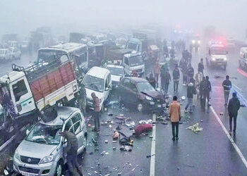 ગાઢ ધુમ્મસના કારણે દિલ્હી-મુંબઈ હાઈવે પર 30 અકસ્માતો, ચારનાં મોત