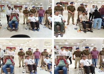 જામનગરના પંચકોશી એ.ડિવિઝન પોલીસ સ્ટેશનની ટીમ દ્વારા સતત બીજા વર્ષે થેલેસેમિયાગ્રસ્ત બાળકો માટે રક્તદ…