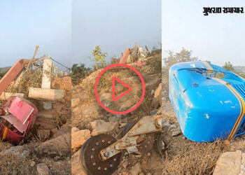 VIDEO: ઉદ્ઘાટન પહેલા જ 13 કરોડના ખર્ચે તૈયાર થયેલો રોપ-વે તૂટી પડ્યો, બિહારના રોહતાસમાં બની ઘટના | N…