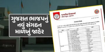 ગુજરાત ભાજપના નવા હોદ્દેદારોની જાહેરાત: ઉપપ્રમુખ, મહામંત્રી અને મોરચા પ્રમુખ સહિતની નવી નિમણૂક, જુઓ …