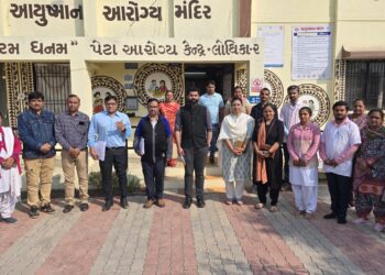 લોધિકામાં વિવિધ સરકારી સેવાઓનું નિરીક્ષણ કરતા જિલ્લા વિકાસ અધિકારી