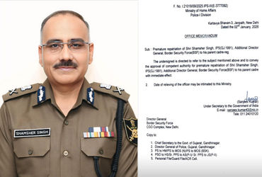 ગુજરાત પોલીસ બેડામાં મોટા ફેરફારના સંકેત?: સિનિયર IPS શમશેર સિંઘ ગુજરાત કેડરમાં પરત ફરશે, કેન્દ્રએ આ…