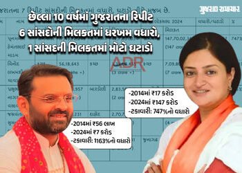10 વર્ષમાં જામનગરના સાંસદની મિલકત 130 કરોડ વધી તો પાટીલની ઘટી, વિનોદ ચાવડા ટકાવારીની દ્રષ્ટિએ પ્રથમ …