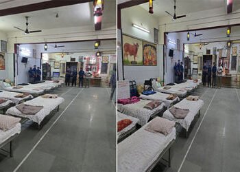 જામનગરના હાપા જલારામ સેવા ટ્રસ્ટ દ્વારા કડકડતી ઠંડીમાં નિરાધાર માટે રેન બસેરા ‘જલારામ નો આશરો’ તૈયાર…