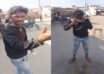 લાલપુરમાં ભરબજારે દારૂ ઢીંચીને વાણી-વિલાસ કરતા શખ્સનો વિડીયો વાયરલ થયા બાદ પોલીસે પકડી લઈ લોકઅપમાં બ…