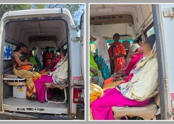 નસવાડી: ઓપરેશન બાદ મહિલાઓ સાથે પશુ જેવો વ્યવહાર! એમ્બ્યુલન્સમાં ઠાંસી ઠાંસીને ભરી 40 કિ.મી.ની મુસાફર…