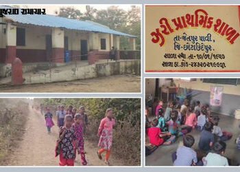 છોટા ઉદેપુરઃ મધ્યાહન ભોજન માટે બાળકો બીજી સ્કૂલે જવા મજબૂર, 72 જણા વચ્ચે એક જ શિક્ષક! | Education Cr…
