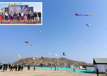 17 દેશ સહિત ભારતના 60થી વધુ કાઈટિસ્ટે પતંગોની જમાવટ કરી | More than 60 kitesurfers from India includ…