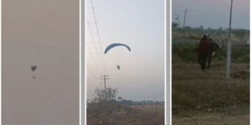 જામનગરમાં પેરાશૂટ લઈને ઊડતો યુવક સીધો વીજ વાયર પર ભટકાયો! 100 ફૂટથી નીચે પડ્યો છતાં બચી ગયો | Jamnag…