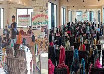 જામનગર જિલ્લાના ધ્રોલ પંથકના પાંચ ગામોની બહેનો માટે અંધશ્રદ્ધા નિર્મૂલન કાર્યક્રમ યોજાયો | A program…