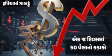 Dollar Vs Rupee: રૂપિયો ધડામ! એક જ દિવસમાં સૌથી મોટો ઘટાડો, 1 ડોલરની કિંમત વધીને આટલી થઈ | rupee plu…