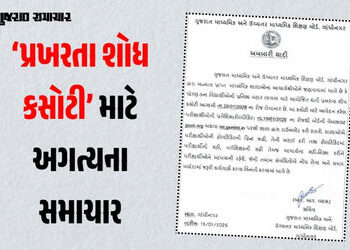 શિક્ષણ બોર્ડ: પ્રખરતા શોધ કસોટી માટે હોલટિકિટ ડાઉનલોડ થવાની શરૂ, જાણો ક્યારે યોજાશે પરીક્ષા | Talent…