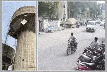 લોકોના ટેક્સના 54 લાખ ધૂળમાં: વલસાડમાં નિર્માણાધીન ટાંકીનો સ્લેબનો ભાગ કકડભૂસ, ભ્રષ્ટાચારના આક્ષેપો …