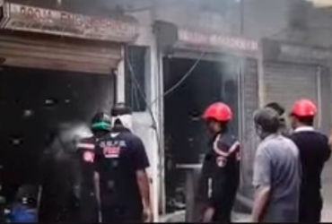 મકરપુરાના કારખાનામાં આગ લાગ્યા બાદ મધપૂડો છંછેડાતાં નાસભાગ મચી | Bees flee in stampede after fire br…