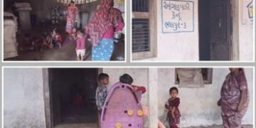 છોટાઉદેપુર: ભીલપુર ગામની આંગણવાડી જર્જરિત, કાચા મકાનમાં ગેસના સિલિન્ડર વચ્ચે જોખમી ભણતર | Bhilpur An…