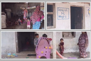 છોટાઉદેપુર: ભીલપુર ગામની આંગણવાડી જર્જરિત, કાચા મકાનમાં ગેસના સિલિન્ડર વચ્ચે જોખમી ભણતર | Bhilpur An…