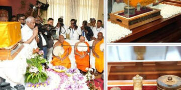 ભગવાન બુદ્ધના પવિત્ર અવશેષો શ્રીલંકા પહોંચ્યા, ગુજરાતના પ્રખ્યાત બૌદ્ધ સ્થળ દેવની મોરી ખાતેથી મળ્યા …