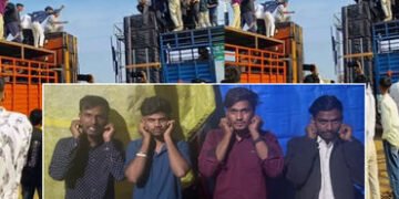 પંચમહાલ: શહેરાના ભુરખલમાં ‘DJ યુદ્ધ’ ખેલનારા સંચાલકો સામે પોલીસની લાલ આંખ, જાહેરમાં મંગાવી માફી | Po…