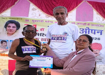 70 વર્ષના રમતવીરે રાજસ્થાન એથલેટિક્સ રમતમાં ૩ ગોલ્ડમેડલ મેળવ્યાં
