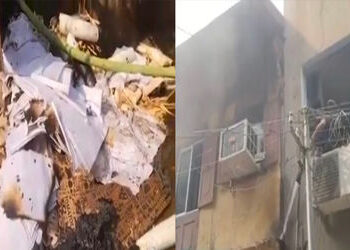 વડોદરામાં સદર બજારના મકાનમાં સ્ટોર કરેલા પ્લાસ્ટિકના સામાનમાં આગ લાગતા ઉત્તેજના વ્યાપી | plastic goo…