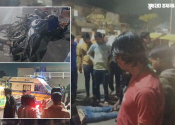 અમદાવાદ: વેલેન્ટાઇન ડે પર 24 વર્ષીય યુવક કરૂણ મોત, બ્રેક મારતા પડી ગયો પાછળથી ટ્રક માથા પર ચઢી ગઈ | …