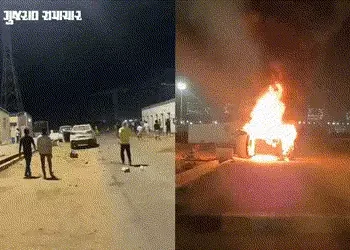 VIDEO | કચ્છ: મુન્દ્રામાં મજૂરોએ પોલીસ પર પથ્થરમારો કરી વાહન ફૂંકી માર્યું, એક અફવાથી ફેલાયો ઉશ્કેરા…