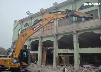 દમણમાં સરકારી જમીન પરનું ધાર્મિક દબાણ તોડી પડાયું, ચુસ્ત બંદોબસ્ત વચ્ચે તંત્રની મોટી કાર્યવાહી | Dam…