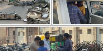 જામનગર: ‘ઓલા’ સર્વિસ સેન્ટરની લાપરવાહી સામે આક્રોશ, બે શખસોએ વાહનોમાં કરી તોડફોડ | Angry Customers C…