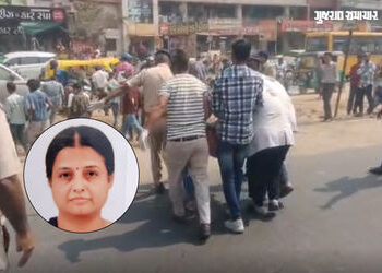 અમદાવાદમાં વસ્ત્રાલ રિંગ રોડ નજીક અકસ્માત, કન્ટેઇનરની અડફેટે મોપેડ ચાલક મહિલાનું મોત | Ahmedabad New…