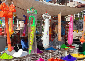 આ વખતે ધુળેટી પૂર્વે ત્રિશુલ, ફરસી, ગદા આકારની પિચકારીનું આગમન | This time before Dhuleti the arriva…