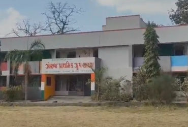 વડોદરાઃગોરજમાં દિવસે પ્રાથમિક સ્કૂલની બહાર દીપડાના આંટાફેરાથી વિદ્યાર્થીઓ ભયભીત | Leopard roaming ou…