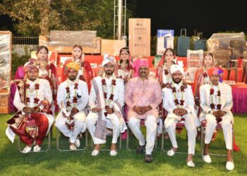 રાયગઢના શ્રી મહાકાળી ધામ ગાંધીનગર સંચાલિત સત્કર્મ ચેરિટેબલ ટ્રસ્ટ આયોજિત સમૂહ લગ્નોત્સવ વાવોલ ખાતે ય…