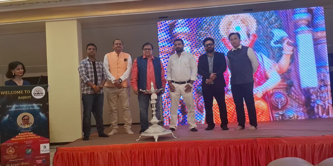 રાજકોટમાં ગ્રોથ એવોર્ડ્સના 10મી આવૃત્તિનું સફળતાપૂર્વક આયોજન કરાયું