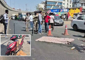 હિંમતનગર: મોતીપુરા સર્વિસ રોડ પર અજાણ્યા વાહનની ટક્કરે પિતાની નજર સામે જ પુત્રનું મોત | Himmatnagar …