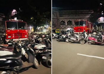 સુરત પાલિકાના ફાયરના વાહનો સામે જ આડેધડ પાર્કિંગ, આગ બુઝાવવા માટે અન્ય જગ્યાએથી વાહનો મોકલવા પડ્યા |…