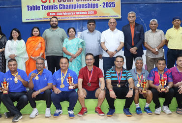 કોર્પોરેટસ ટેબલ ટેનિસમાં ટીટીએબી સ્મેશર્સ ચેમ્પિયન | TTAB Smashers champions in corporate table tenn…
