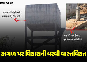 નસવાડીમાં ‘નલ સે છલ’: કુકરદામાં 3 વર્ષથી ટાંકી-નળ તૈયાર પણ પાણીનું ટીપુંય ટપક્યું નથી, 82 કરોડની યોજ…