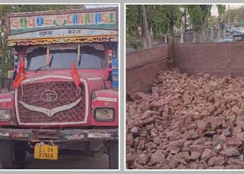 પંચમહાલ: શહેરામાં ખનીજ માફિયાઓ પર તંત્રની લાલ આંખ, ગેરકાયદે સફેદ પથ્થર ભરેલી બે ટ્રક ઝડપી પાડ્યા | T…