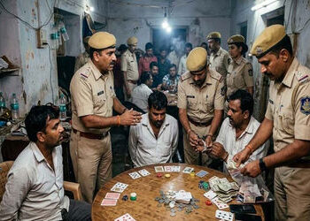 જામજોધપુર તાલુકાના તરસાઈ ગામે જુગાર અંગે દરોડો: પાંચ પત્તા પ્રેમીઓ પકડાયા | Gambling raid in Tarsai …