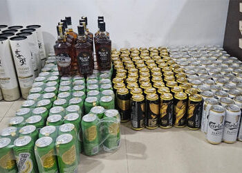 પાળીયાદ ગામની સીમમાંથી બિયરના ટીનનો જથ્થો મળ્યો | A quantity of beer tins was found on the outskirts…