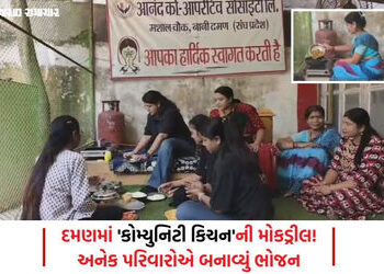 ગેસની તંગી વચ્ચે દમણની સોસાયટીનો અનોખો પ્રયાસ: ‘સાર્વજનિક ચૂલા’ પર રંધાયું અનેક પરિવારોનું ભોજન | Da…