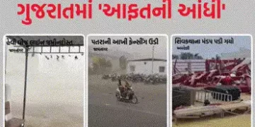 સુરતમાં કમોસમી કાળ યુવકને ભરખી ગયો, પર્વત પાટિયામાં મનપાનું ભારે ભરખમ બોર્ડ તૂટી પડતાં મોત | Gujarat…