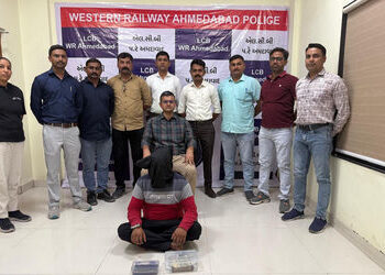 ટ્રેનમાં મુસાફરોને બેહોશ કરીને કિંમતી મુદ્દામાલની ચોરી કરતો શખ્સ ઝડપાયો | ahmedabad railway police n…