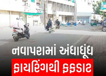 શહેરના નવાપરામાં માથાકુટ, શખ્સોએ 2 રાઉન્ડ ફાયરિંગ કર્યું | શહેરના નવાપરામાં માથાકુટ શખ્સોએ 2 રાઉન્ડ …