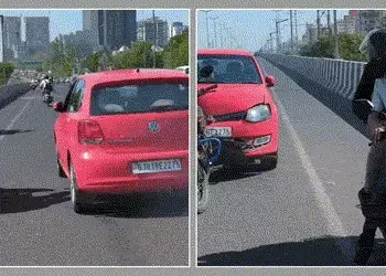 VIDEO: અમદાવાદના પકવાન બ્રિજ પર ગમખ્વાર અકસ્માત, ટક્કર બાદ બાઈક કારના બોનેટમાં ઘૂસી ગઈ, એક ઈજાગ્રસ્ત…