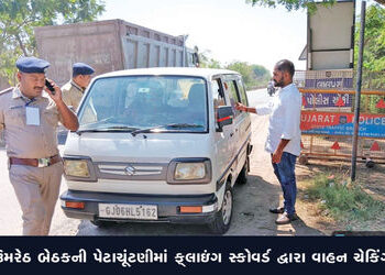 ઉમરેઠ બેઠકની પેટાચૂંટણીમાં ફ્લાઇંગ સ્કોવર્ડ દ્વારા વાહન ચેકિંગ | Vehicle checking by flying squad in…