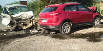 બનાસકાંઠા: થરાદ-સાંચોર હાઈવે પર બે કાર વચ્ચે ગમખ્વાર અકસ્માત, યુવકનું મોત, ચાર ઈજાગ્રસ્ત | Tharad Sa…